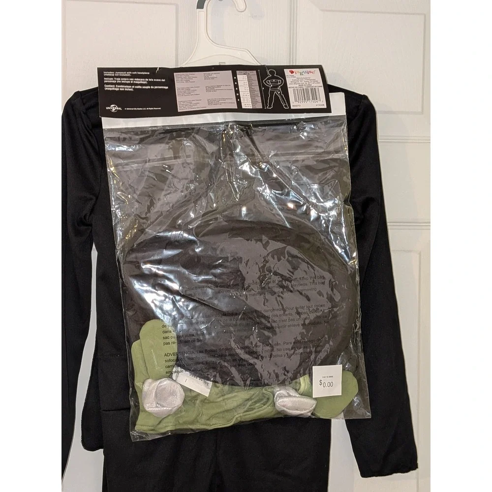 Universal Monsters Frankenstein Child‎ Costume Size M 7-8 Halloween Dress Up NWT